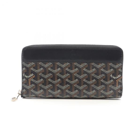 Goyard Matignon GM Round Long Wallet in PVC-Coated Canvas and Leather, Women'... - Picture 1 of 7